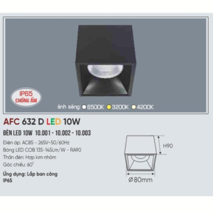 Đèn LED chiếu sáng cao cấp AFC-632-D-LED-10W-ASTT