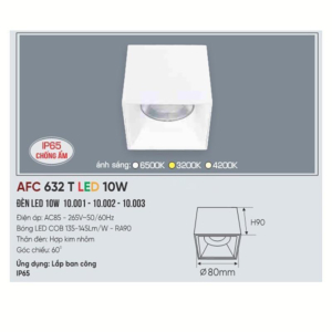 Đèn LED chiếu sáng cao cấp AFC-632-T-LED-10W-ASTT