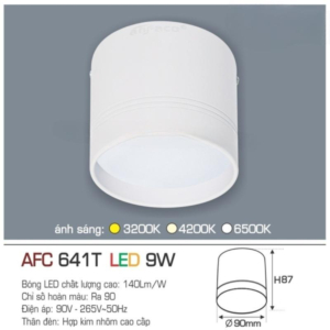 Đèn LED nổi cao cấp ánh sáng trắng AFC-641-T-LED-9W-AST