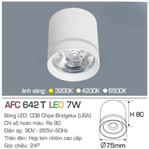 Đèn LED nổi cao cấp ánh sáng trung tính AFC-642-T-LED-7W-ASTT