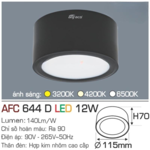 Đèn LED nổi cao cấp ánh sáng trung tính AFC-644-D-LED-12W-ASTT