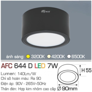 Đèn LED nổi cao cấp ánh sáng vàng AFC-644-D-LED-7W-ASV