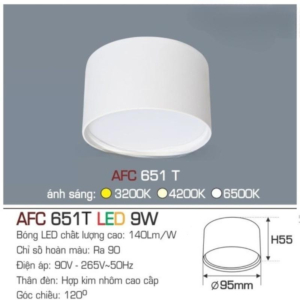Đèn LED nổi cao cấp ánh sáng trung tính AFC-651-T-LED-9W-ASTT