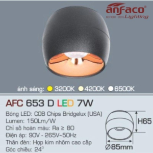 Đèn LED nổi cao cấp ánh sáng vàng AFC-653-D-LED-9W-ASV