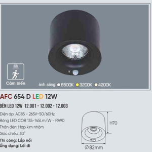 Đèn LED chiếu sáng cao cấp AFC-654-D-LED-12W-AST