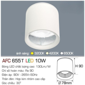 Đèn LED nổi cao cấp ánh sáng trung tính AFC-655-T-LED-10W-ASTT
