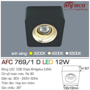 Đèn LED nổi cao cấp ánh sáng trung tính AFC-769-D/1-LED-12W-ASTT