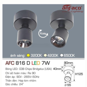 Đèn pha LED tiêu điểm cao cấp ánh sáng trắng AFC-816-D-LED-7W-AST