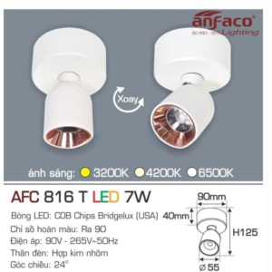 Đèn pha LED tiêu điểm cao cấp ánh sáng trắng AFC-816-T-LED-7W-AST