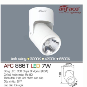 Đèn pha LED tiêu điểm cao cấp ánh sáng trắng AFC-866-T-LED-7W-AST