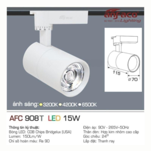 Đèn pha LED tiêu điểm cao cấp ánh sáng trắng AFC-908-T-LED-15W-RAY-AST