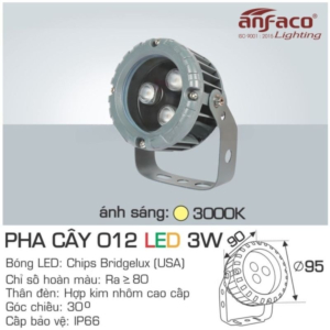 Đèn pha cây cao cấp AFC-012-LED-3W