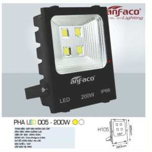 Đèn pha LED cao cấp ánh sáng trắng AFC-005-LED-200W-AST