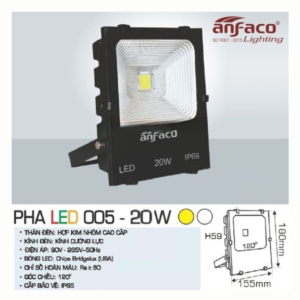 Đèn pha LED cao cấp ánh sáng vàng AFC-005-LED-20W-ASV
