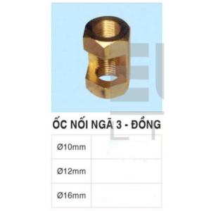 Ốc nối ngã 3 - đồng 10mm