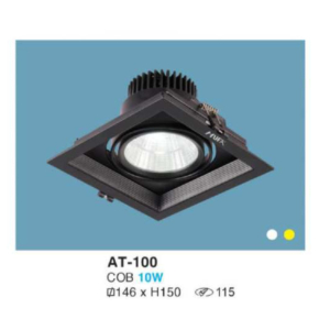 Downlight LED âm trần hợp kim nhôm cao cấp AT-100-ASV