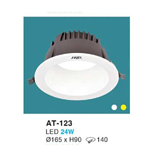 Đèn LED âm trần hợp kim nhôm cao cấp AT-123-ASV
