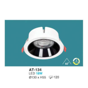 Đèn LED âm trần hợp kim nhôm cao cấp AT-134