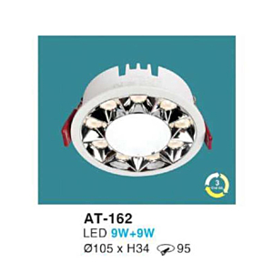 Đèn âm trần viền pha lê cao cấp AT-162