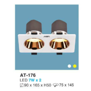 Downlight LED âm trần hợp kim nhôm cao cấp AT-176-ASV