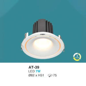 Đèn LED âm trần hợp kim nhôm cao cấp AT-39