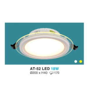 Downlight LED âm trần kiếng cao cấp AT-52-AST