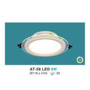 Downlight LED âm trần kiếng cao cấp AT-58