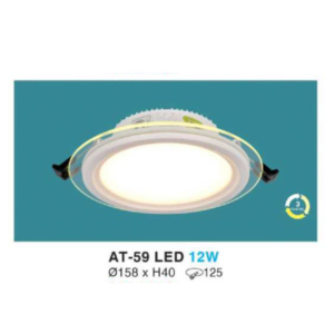 Downlight LED âm trần kiếng cao cấp AT-59