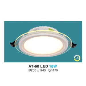 Downlight LED âm trần kiếng cao cấp AT-60