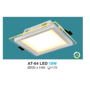 Downlight LED âm trần kiếng cao cấp AT-64