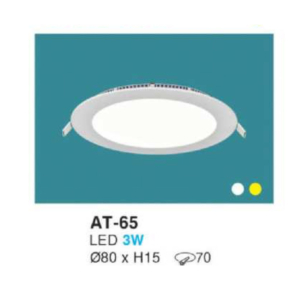 Downlight LED âm trần siêu mỏng cao cấp AT-65-ASV