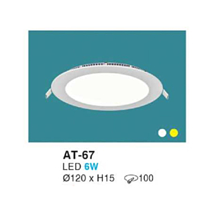 Downlight LED âm trần siêu mỏng cao cấp AT-67-ASV