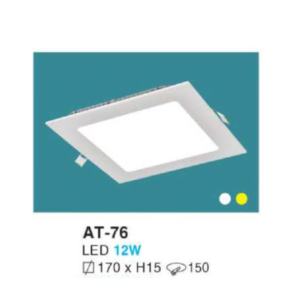 Downlight LED âm trần siêu mỏng cao cấp AT-76-ASV