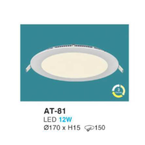Downlight LED âm trần siêu mỏng cao cấp AT-81