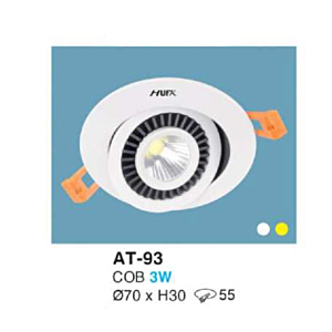 Downlight LED âm trần hợp kim nhôm cao cấp AT-93-AST