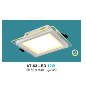 Downlight LED âm trần kiếng cao cấp AT-63