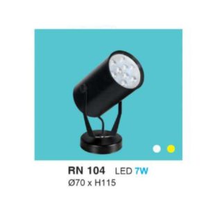Đèn rọi ngồi màu Đen ánh sáng Vàng RN-104-ASV