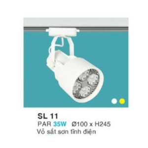 Đèn rọi ray màu Trắng ánh sáng Vàng SL-11-ASV
