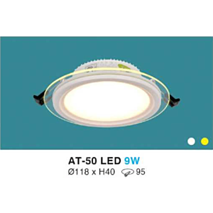 Đèn led âm trần kiếng 9W AT-50 LED-9W-ASV