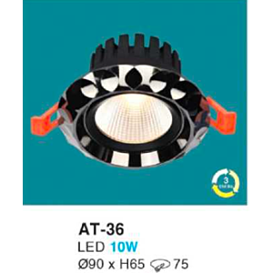 Đèn Downlight âm trần model| Đèn 3 chế độ ánh sáng 10W AT-36-3CĐ