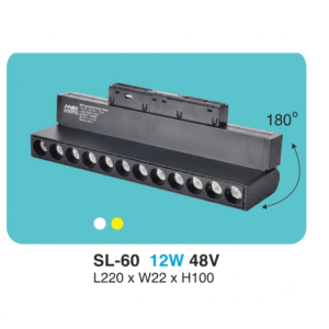 Đèn rọi ray nam châm ánh sáng Trắng SL-60-AST