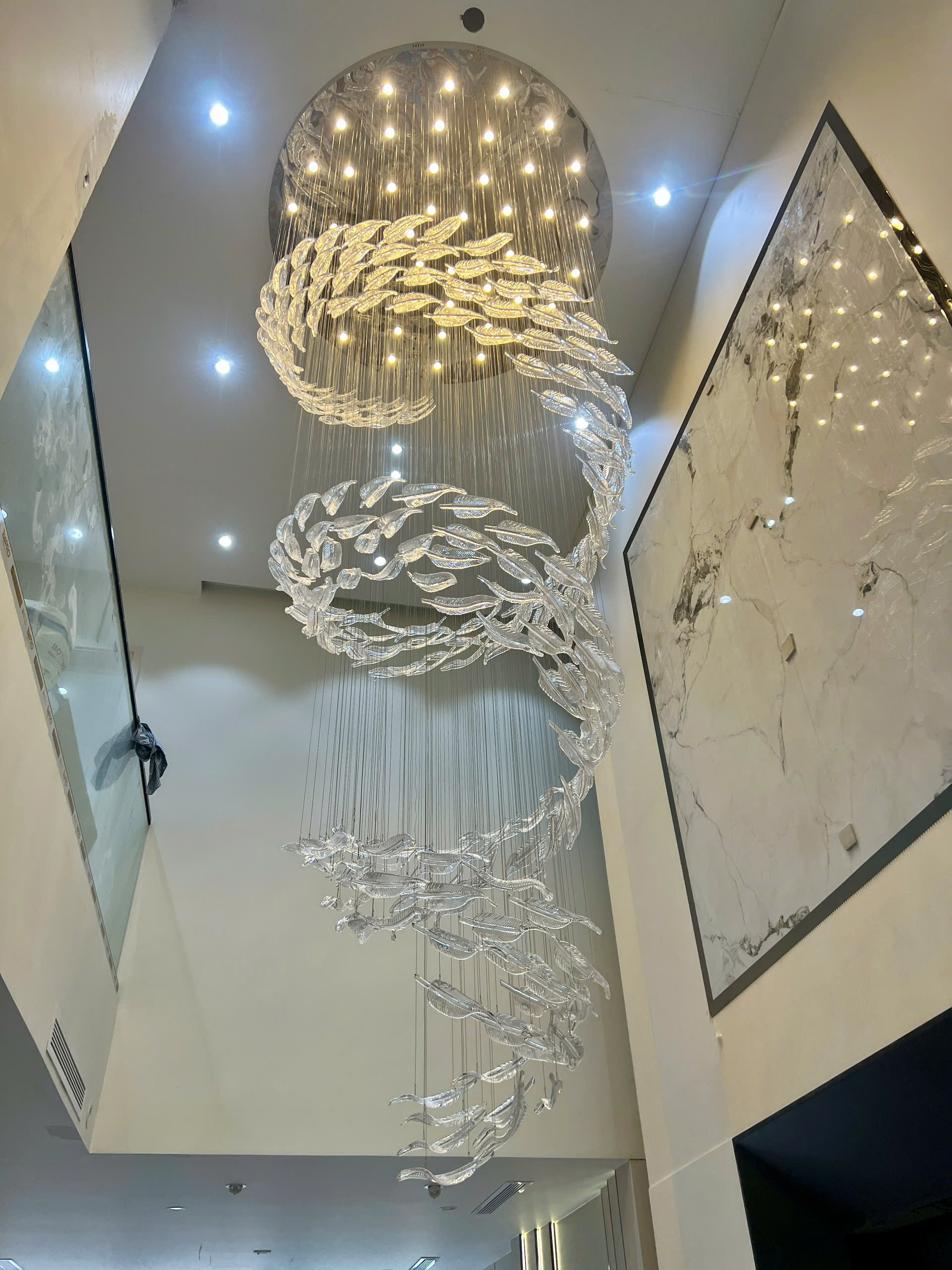 ảnh chụp chiều dài đèn chùm