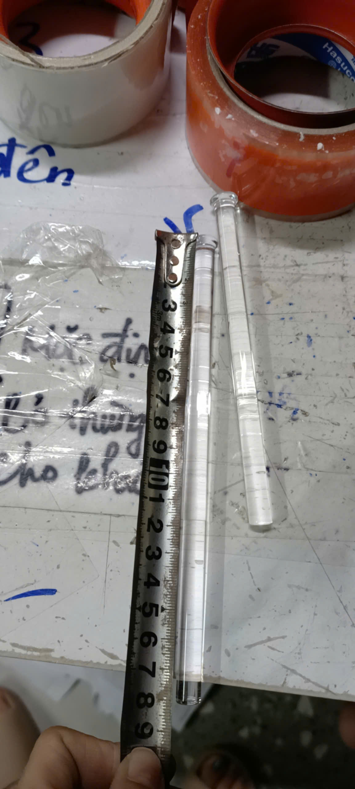 Chi tiết thanh pha lê Đèn chùm pha lê thanh tròn đường kính 80cm TPL1100T800