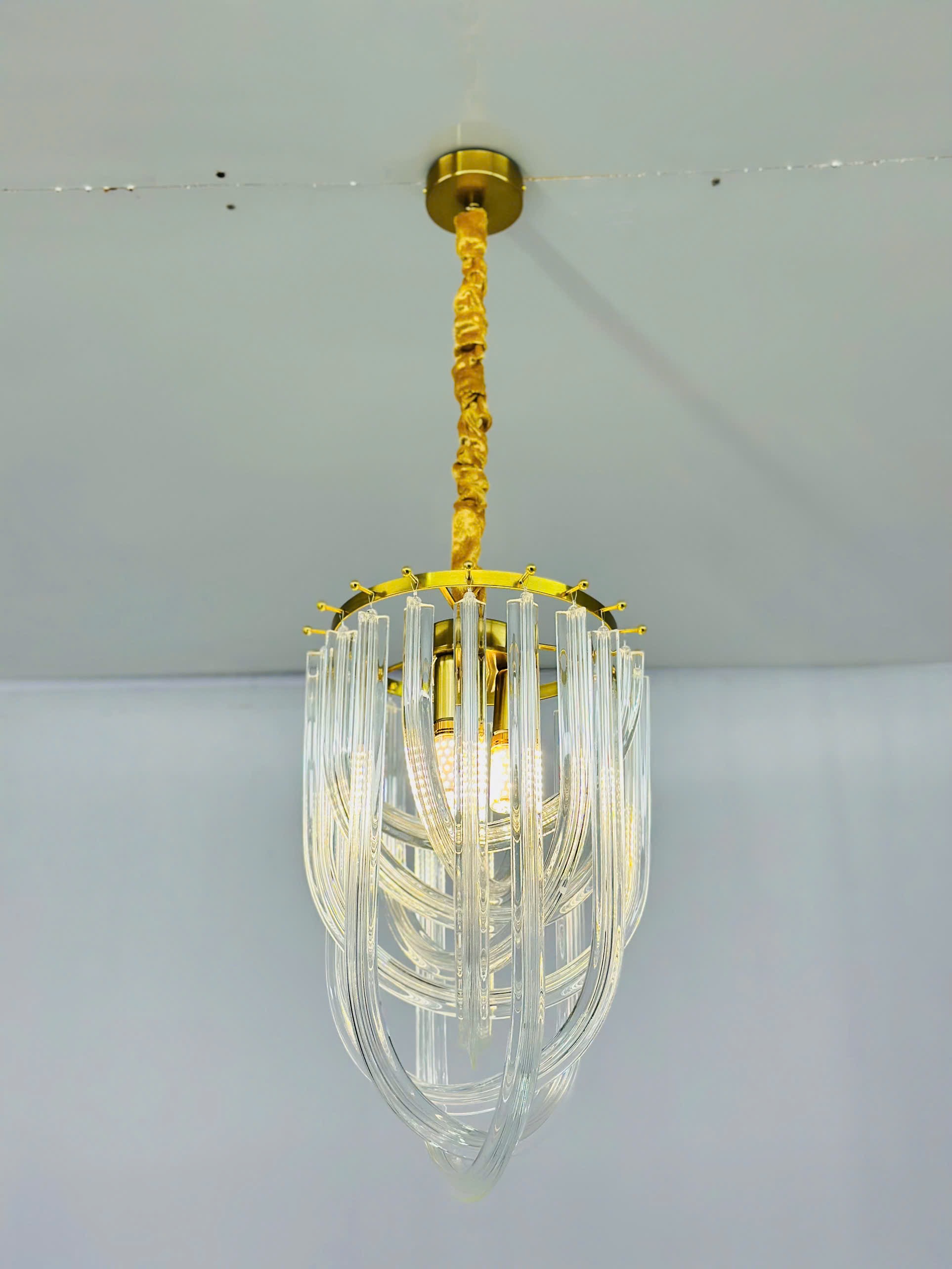 Đèn pha lê thanh ánh sáng vàng TPL15