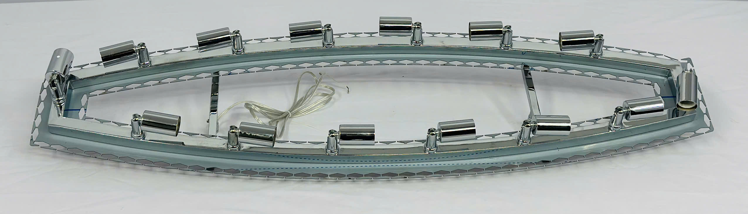 Chi tiết khung Đèn chùm pha lê trắng dài 1m TPL2278N1000