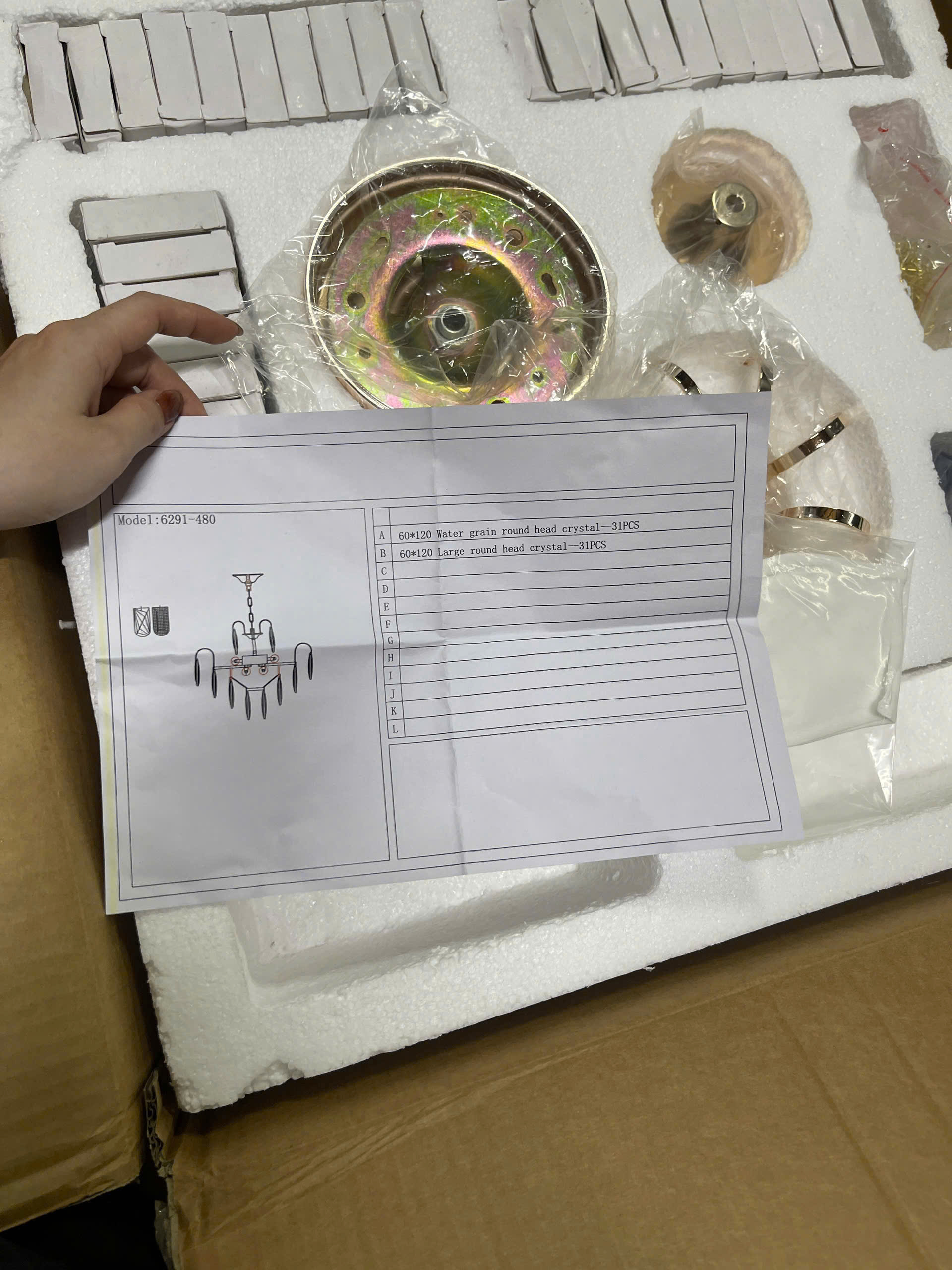 Mở thùng đèn TPL6291T480