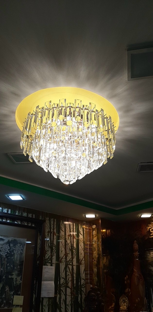 Đèn trang trí pha lê đường kính 60cm TPL8188T600 ánh sáng vàng