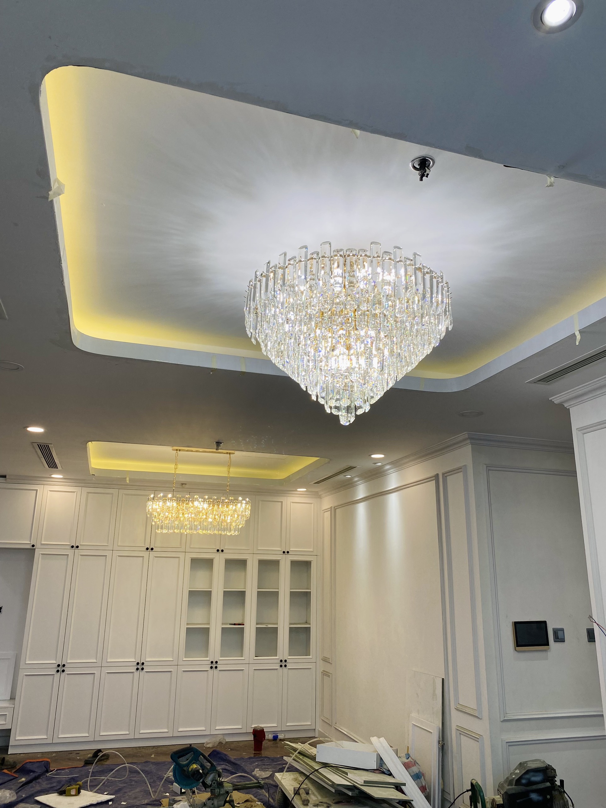 Đèn trang trí pha lê đường kính 80cm TPL8188T800 ánh sáng trung tính