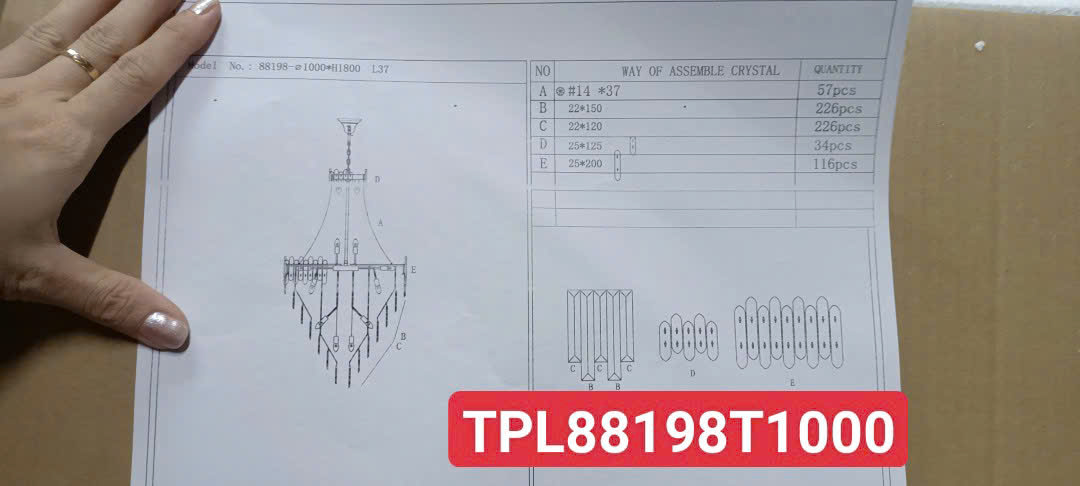 Hướng dẫn lắp đặt đèn TPL88198T1000