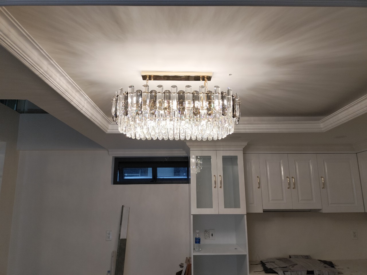 Đèn pha lê cao cấp cho bàn ăn dài 80cm TPL88207N800 ánh sáng trắng